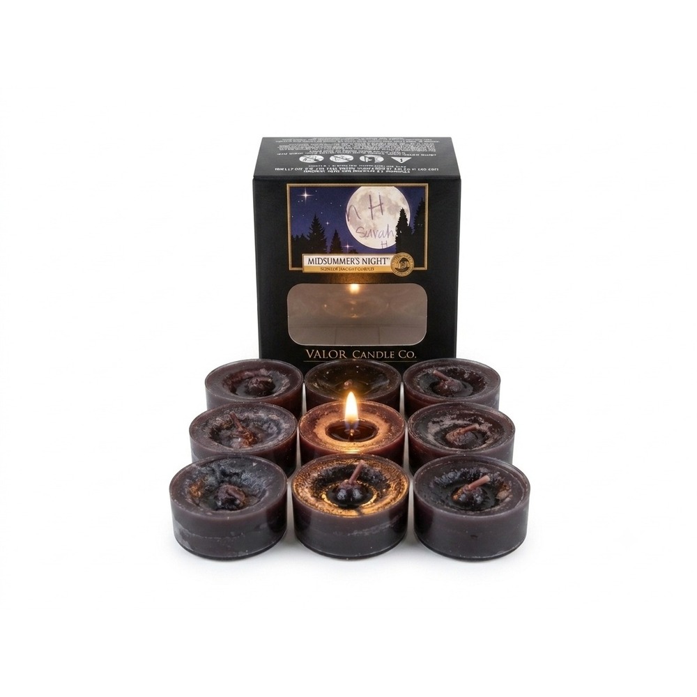 Vintage Yankee Candle Midsummers Night Tea Lights Lot of 9 Discontinued Box